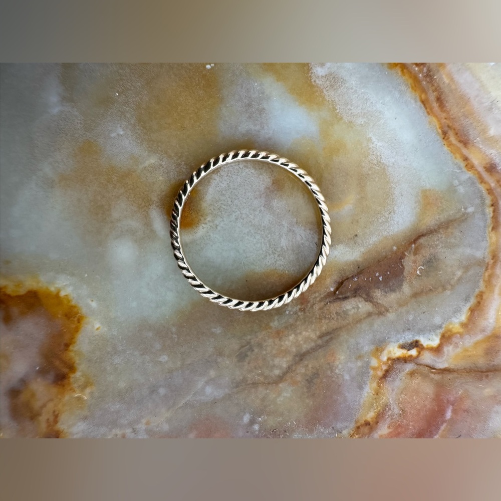 Cuffed by Nano 14k Twisted Gold Rope Ring size 7